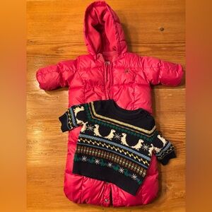 GAP baby Dino Sweater and Snowsuit 0-3 month